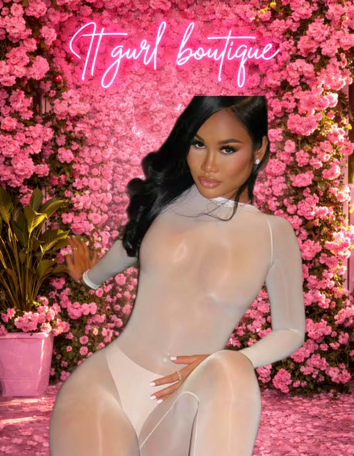 See thru me body suit
