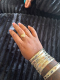 Small heart nugget ring